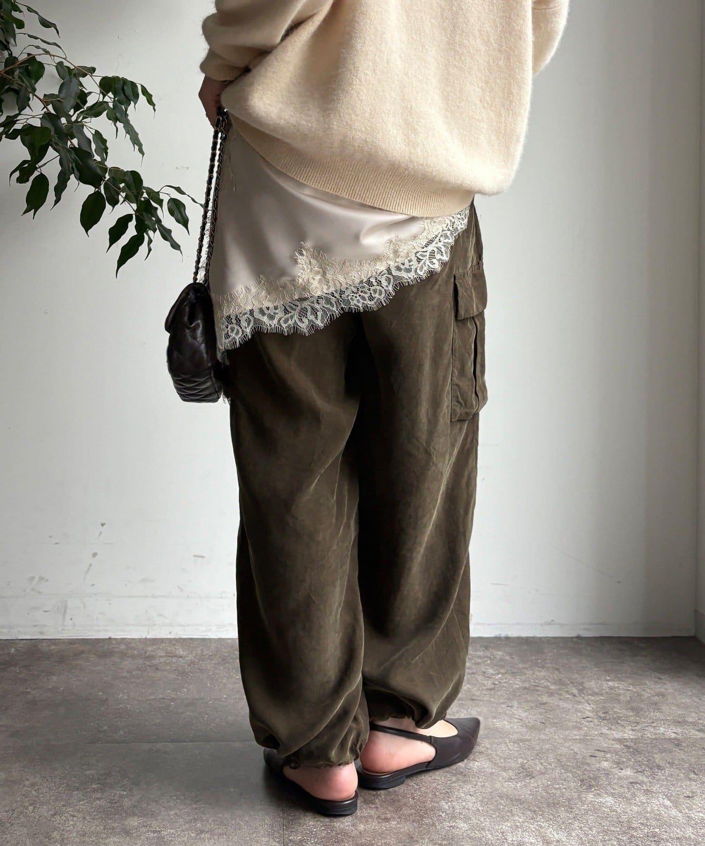 醋酸纖維工裝褲