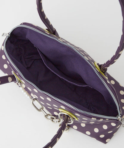 【GRAIN/グレイン】帶吊墜波點托特包