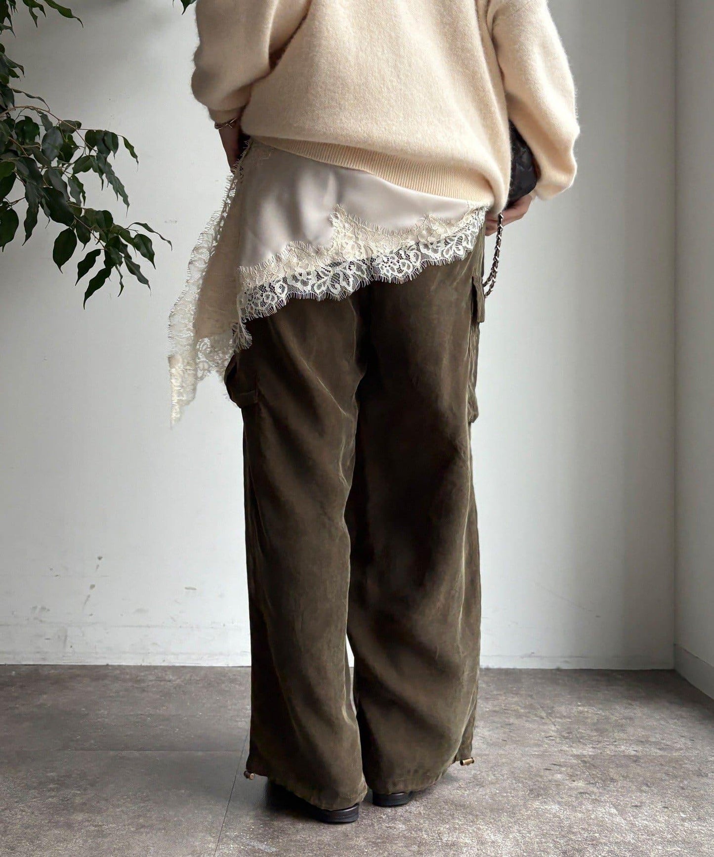 醋酸纖維工裝褲