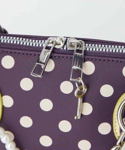 【GRAIN/グレイン】帶吊墜波點托特包