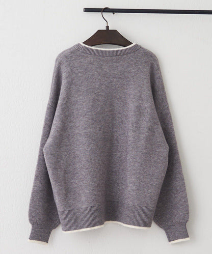 【NAO】繡花字母標誌套頭衫