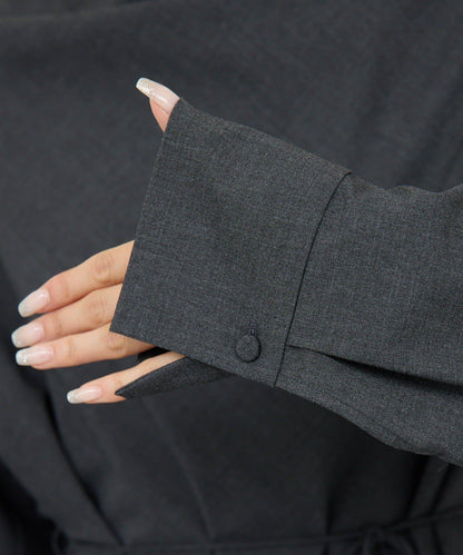 【近期開始】【可搭配套裝】【兩穿】褶皺襯衫