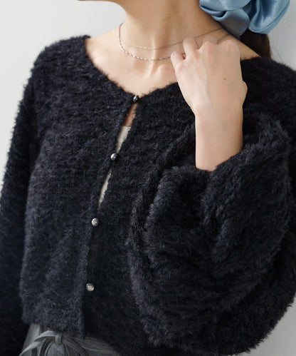 仿毛皮開衫