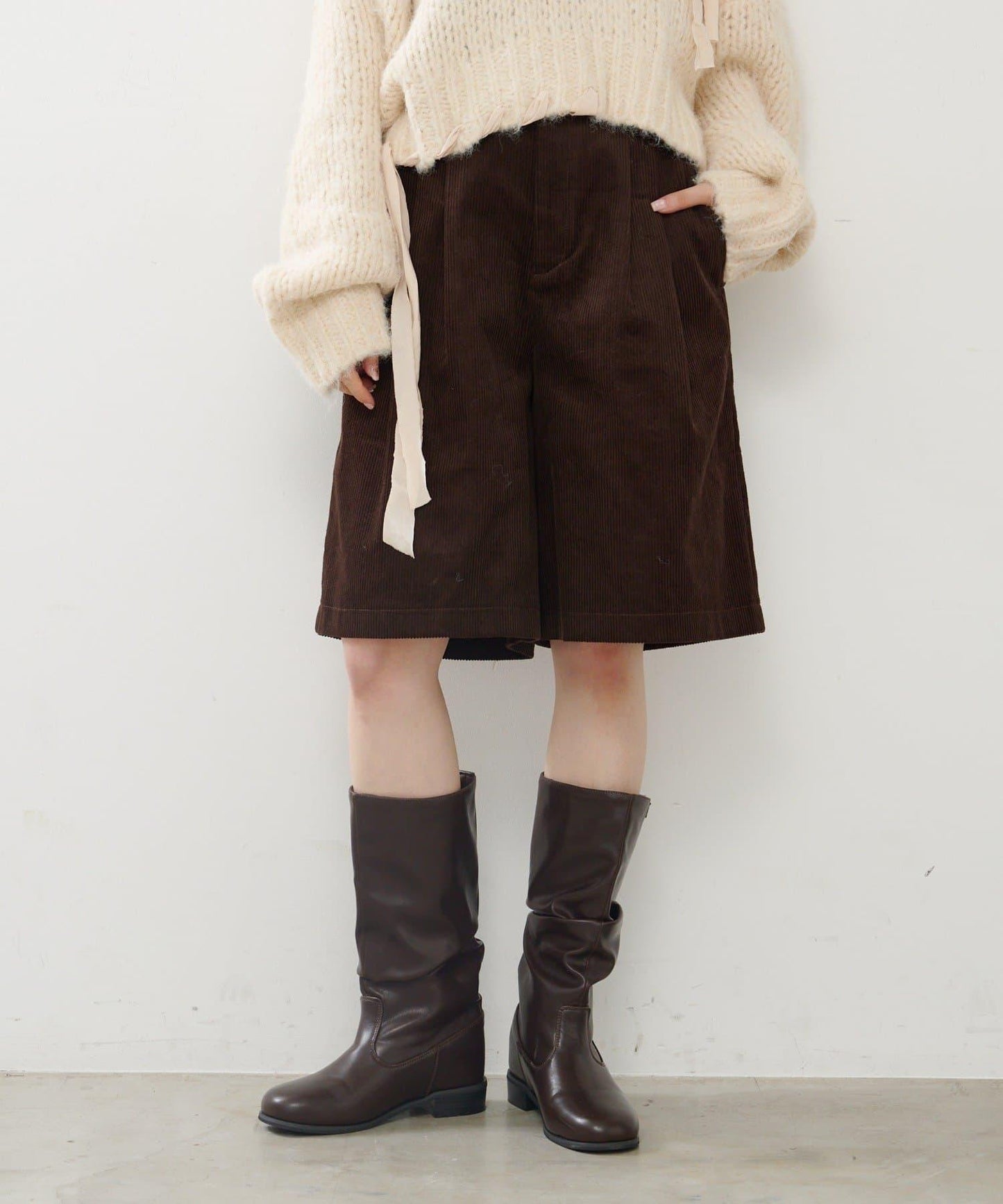 【2尺碼可選】燈芯絨五分褲