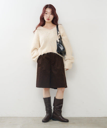 【2尺碼可選】燈芯絨五分褲