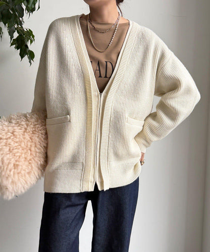拉鍊針織開衫