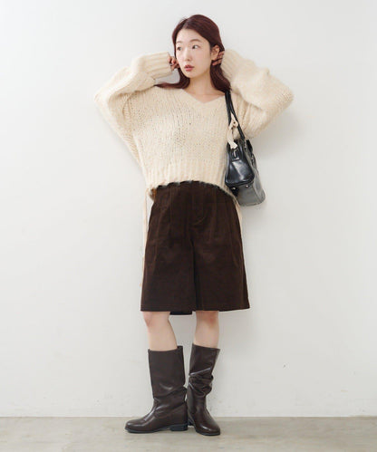 【2尺碼可選】燈芯絨五分褲