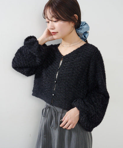 仿毛皮開衫