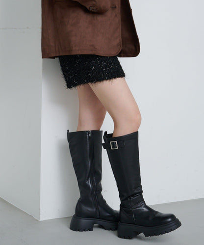 亮絲毛絨針織短褲