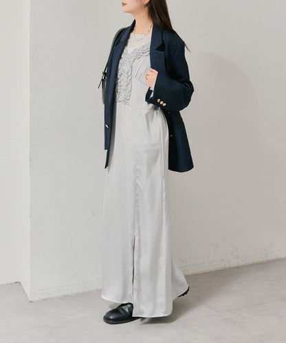 荷葉邊設計吊帶連衣裙