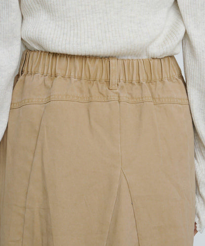 破洞不對稱中長裙