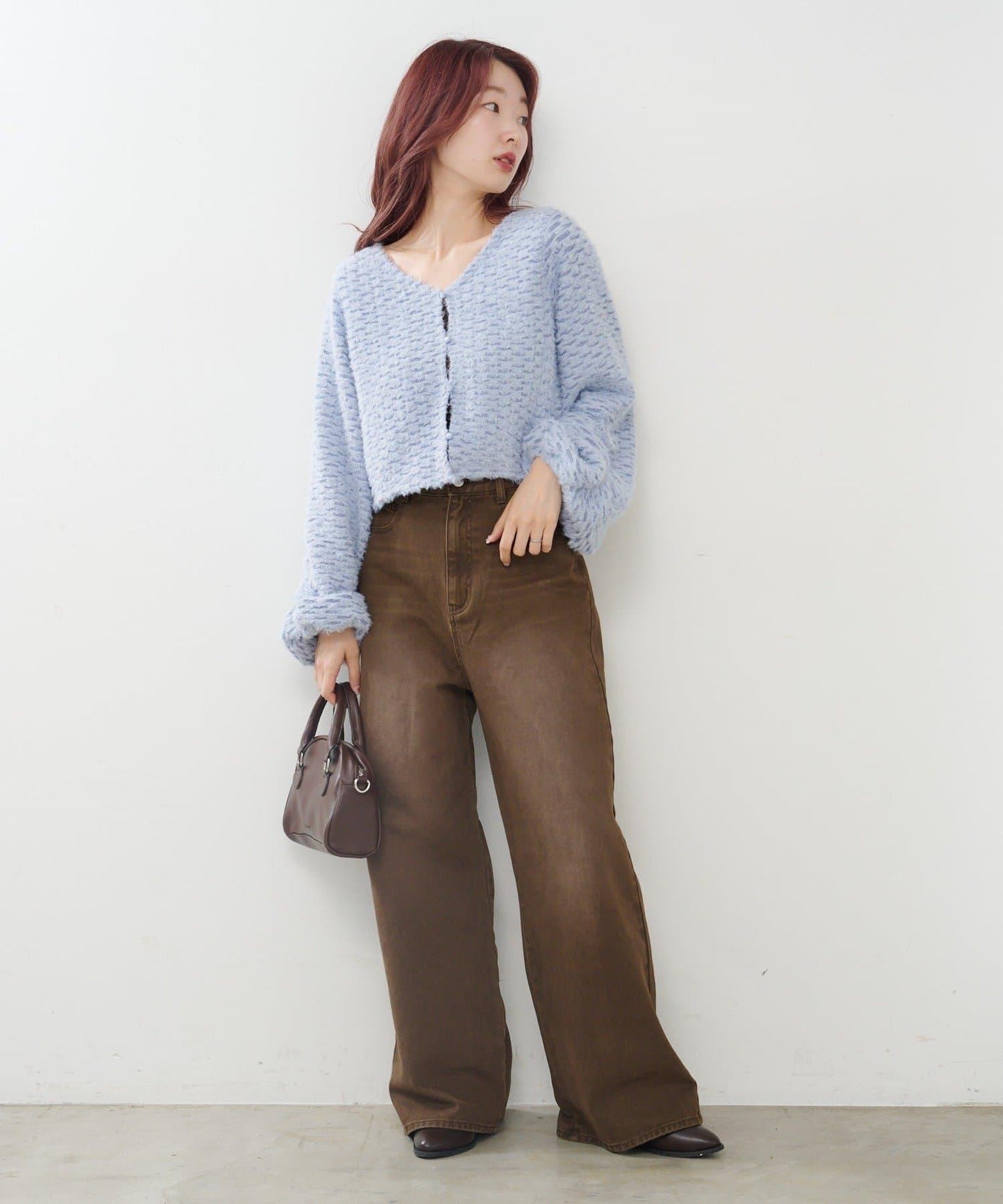 【2尺碼可選/適合身材嬌小】直筒後腰帶長褲