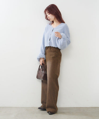 【2尺碼可選/適合身材嬌小】直筒後腰帶長褲