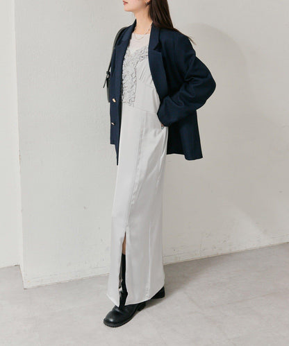 荷葉邊設計吊帶連衣裙