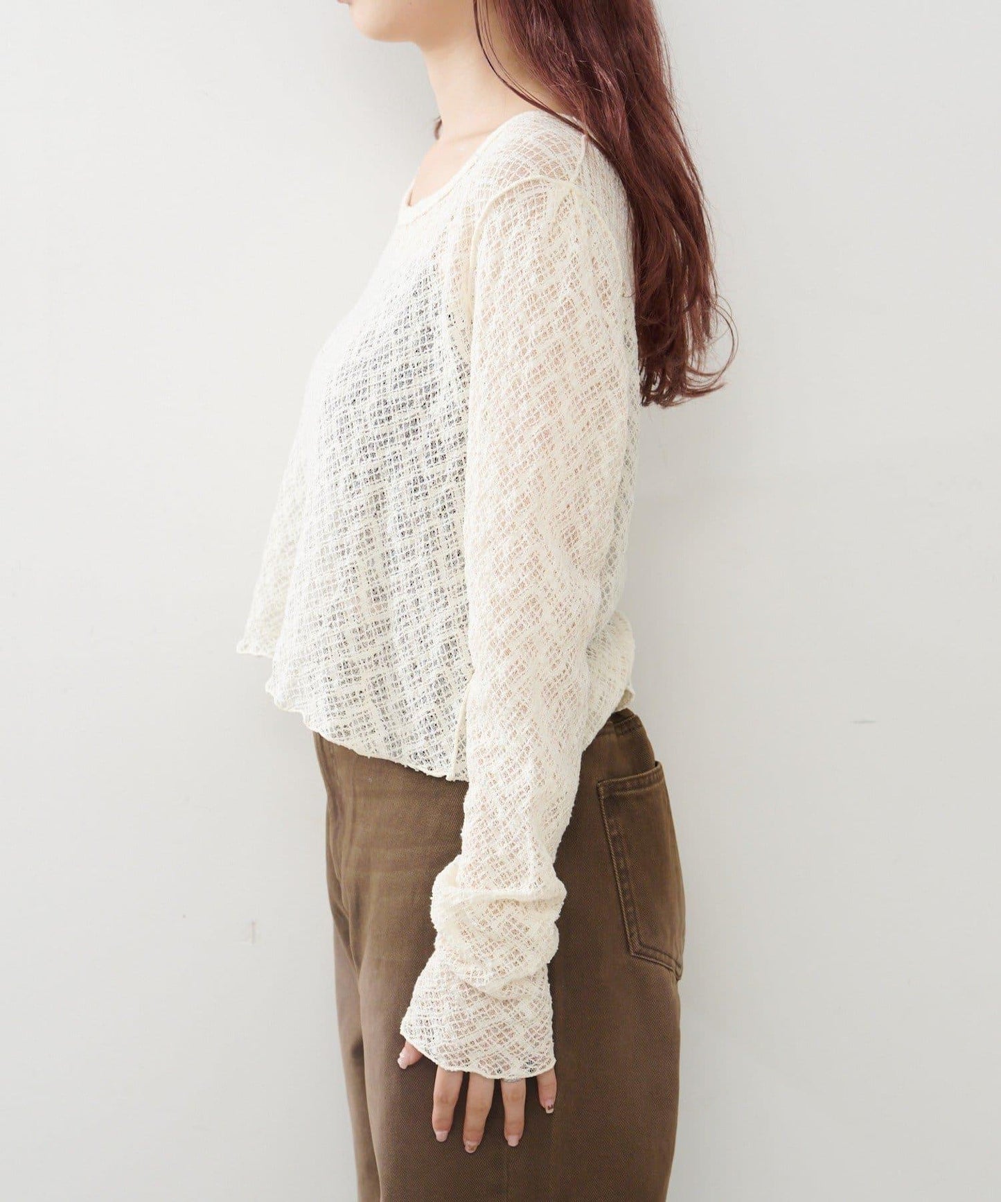 蕾絲兩穿開衫