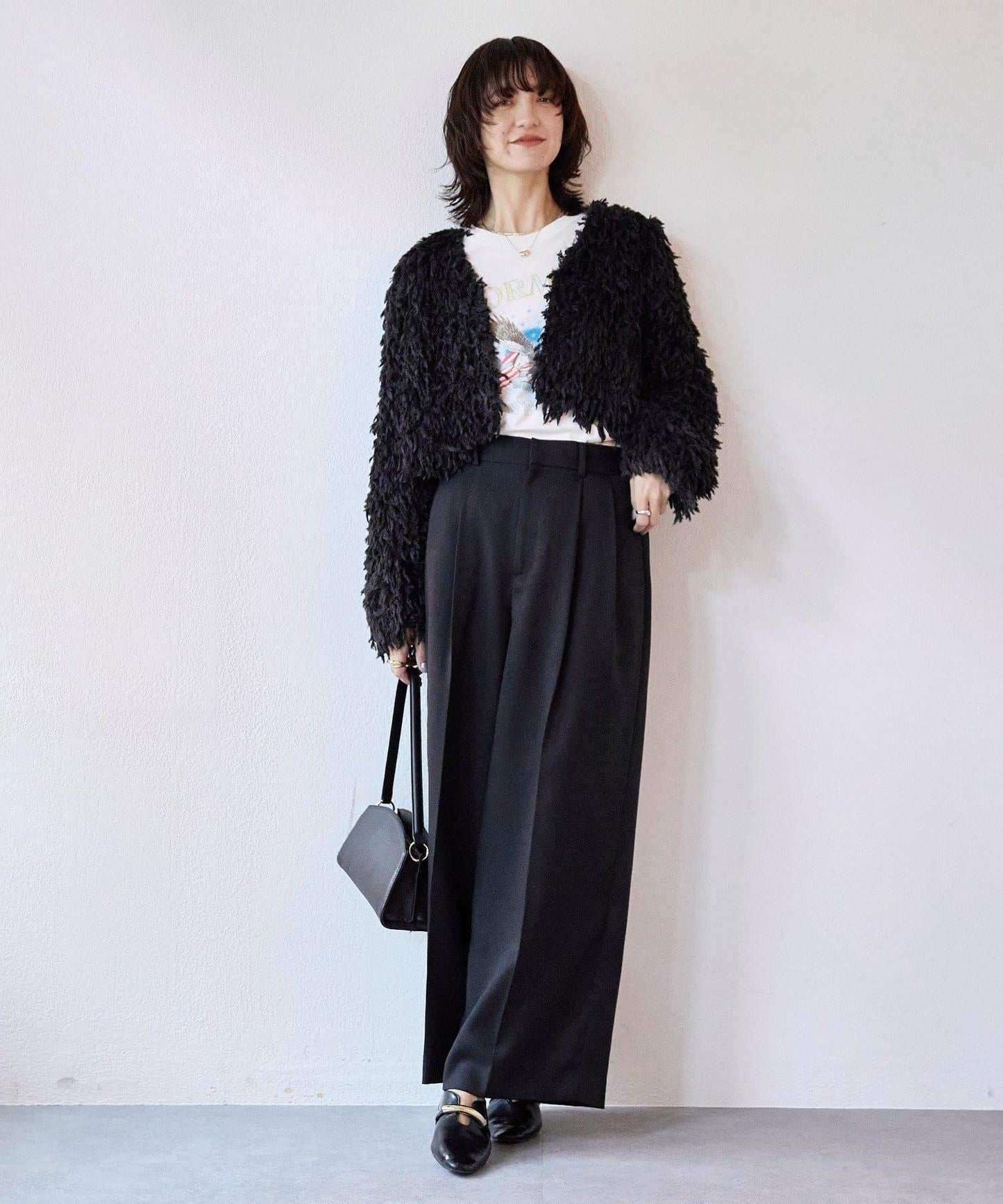 【趣味感十足】羽毛短款夾克