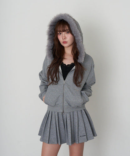毛絨連帽衛衣