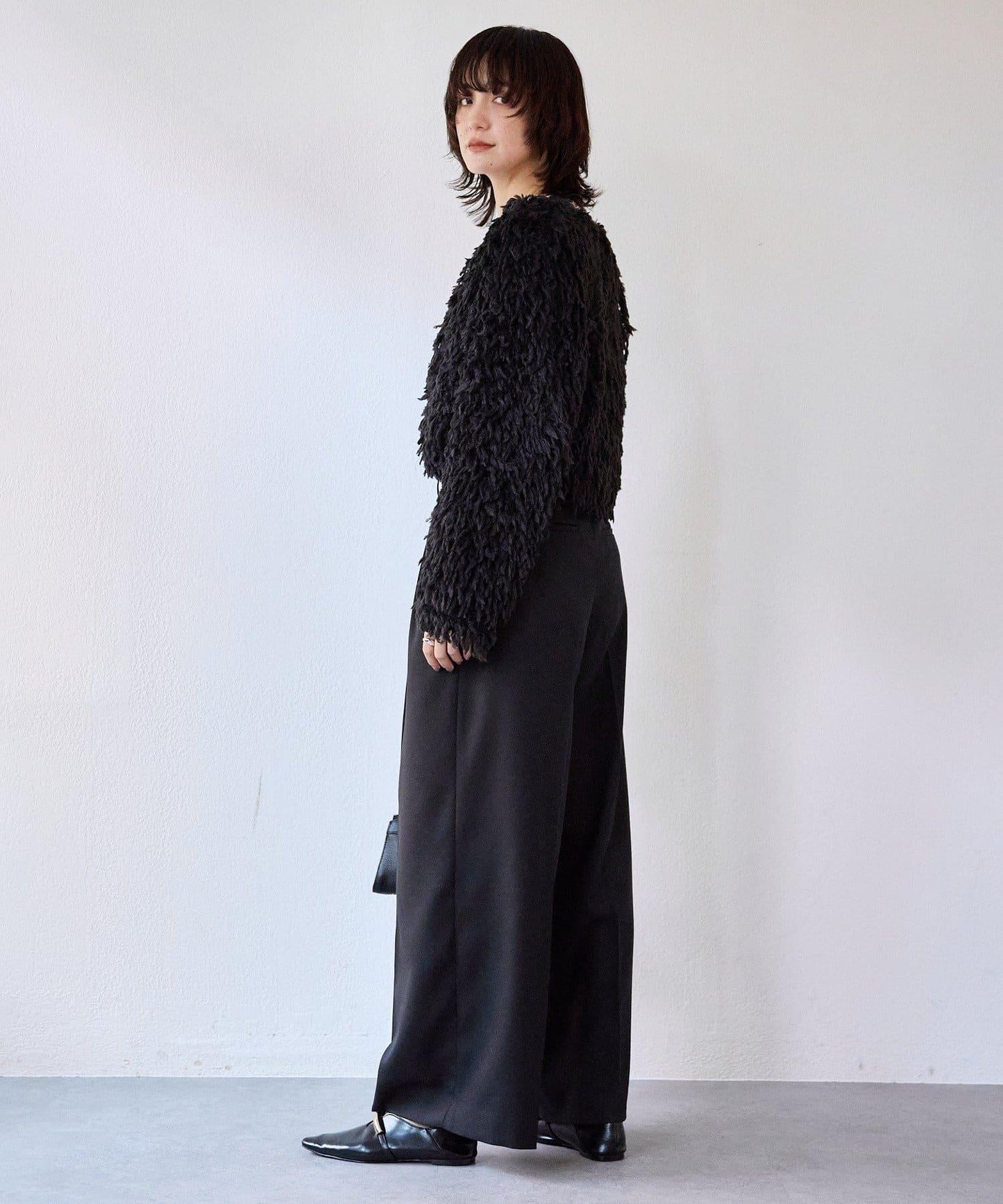 【趣味感十足】羽毛短款夾克