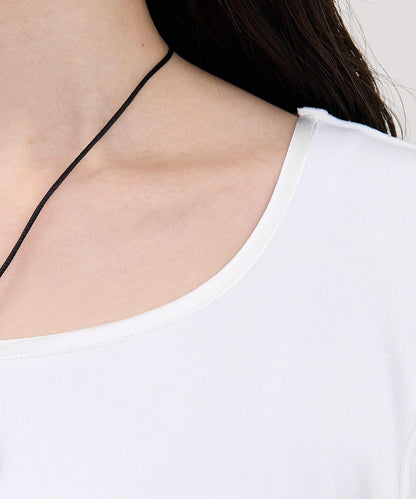 蕾絲拼接長袖T恤