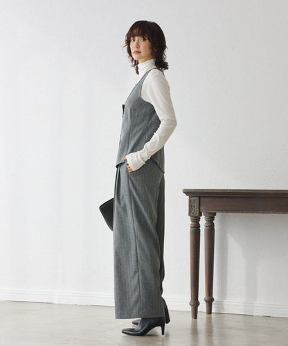 【可搭配套裝】羊毛斜紋馬甲