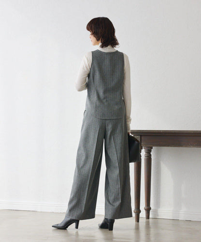 【可搭配套裝】羊毛斜紋馬甲