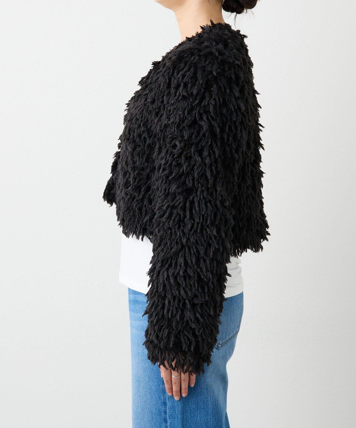 【趣味感十足】羽毛短款夾克