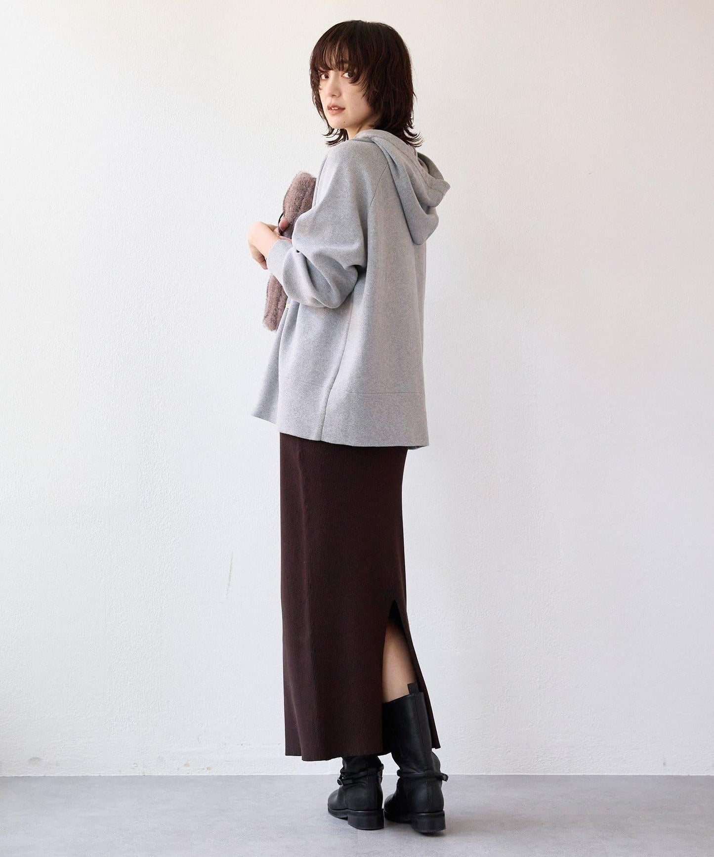 【長季節實用】衛衣風格連帽針織衫