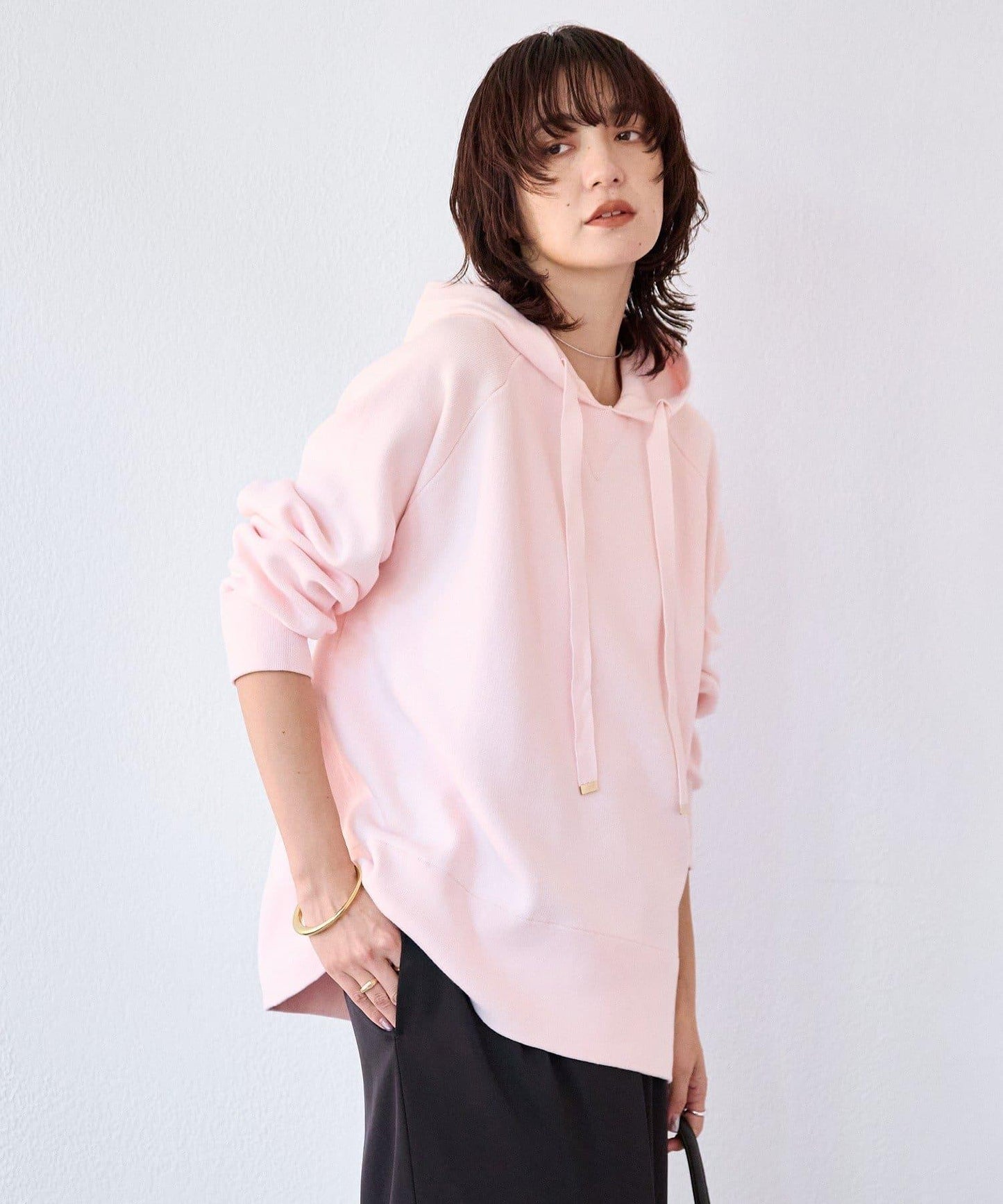 【長季節實用】衛衣風格連帽針織衫