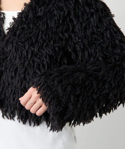 【趣味感十足】羽毛短款夾克