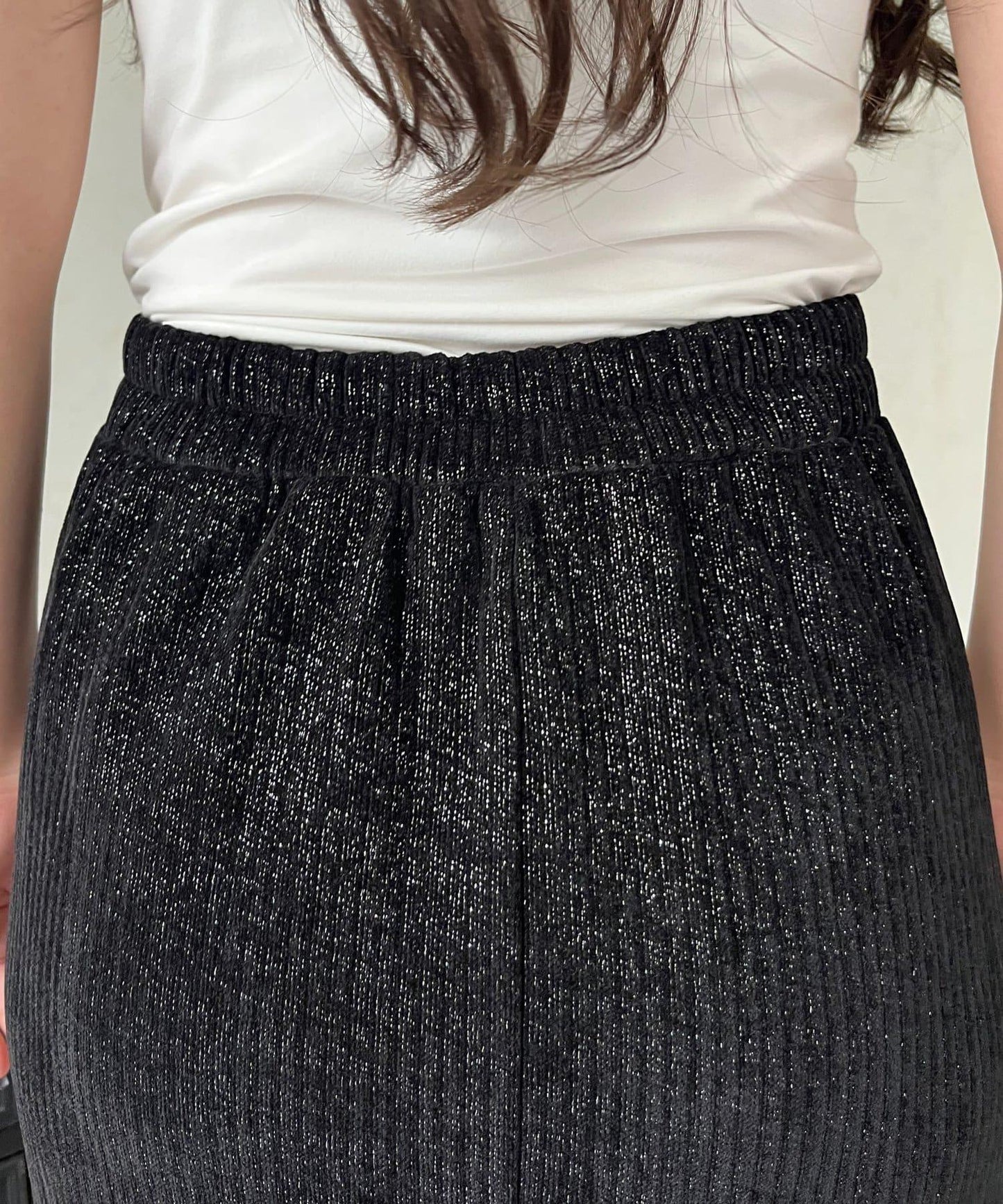 亮片燈芯絨長裙