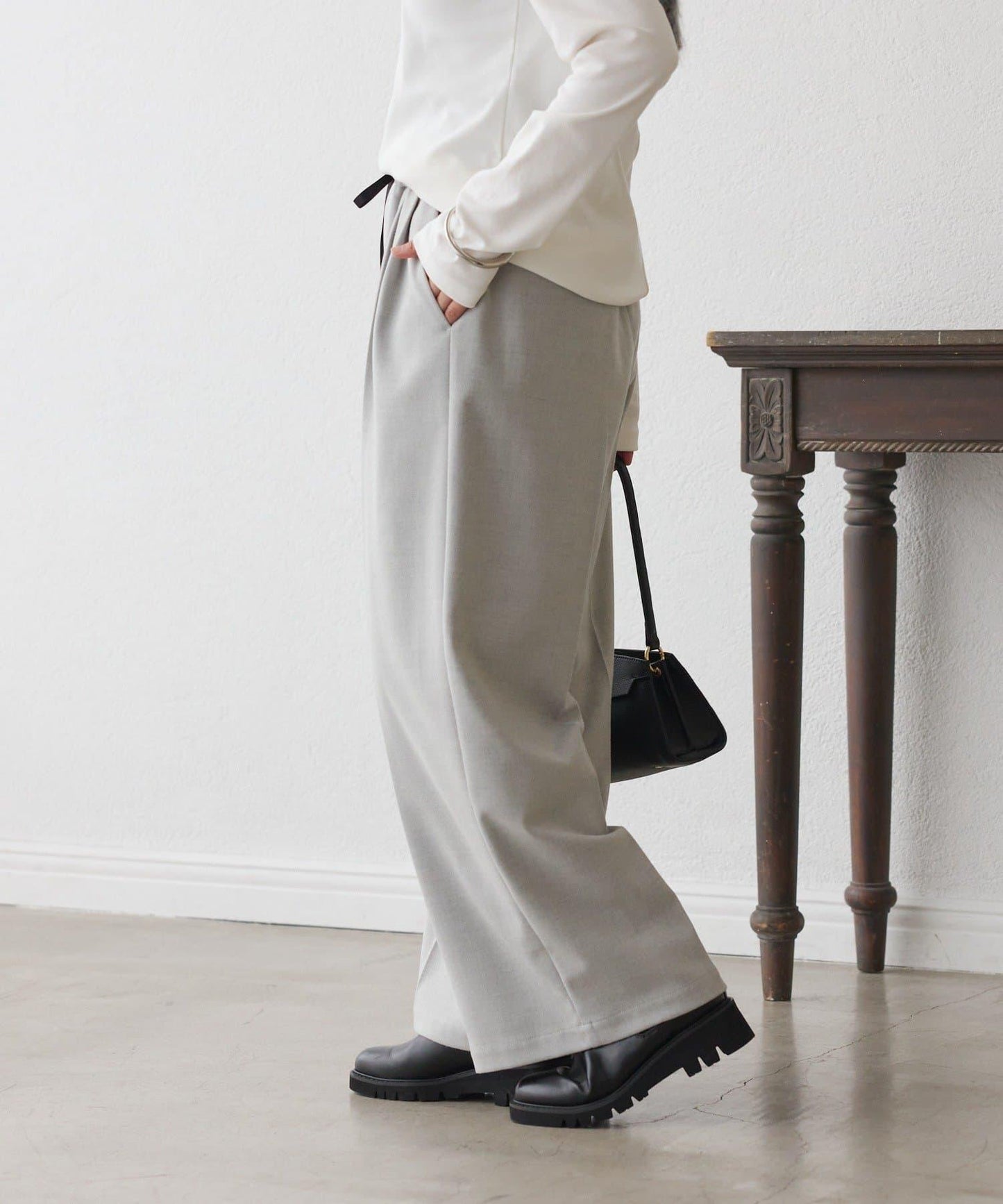 【MYSELFbyRD(マイセルフバイリヴドロワ)】休閒長褲