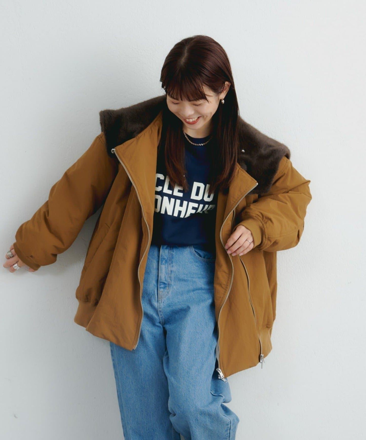 【パルクロ限定】K《AIR》I企劃2WAY拉鍊棉服夾克