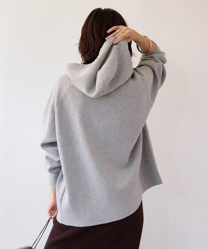 【長季節實用】衛衣風格連帽針織衫