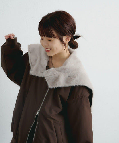 【パルクロ限定】K《AIR》I企劃2WAY拉鍊棉服夾克