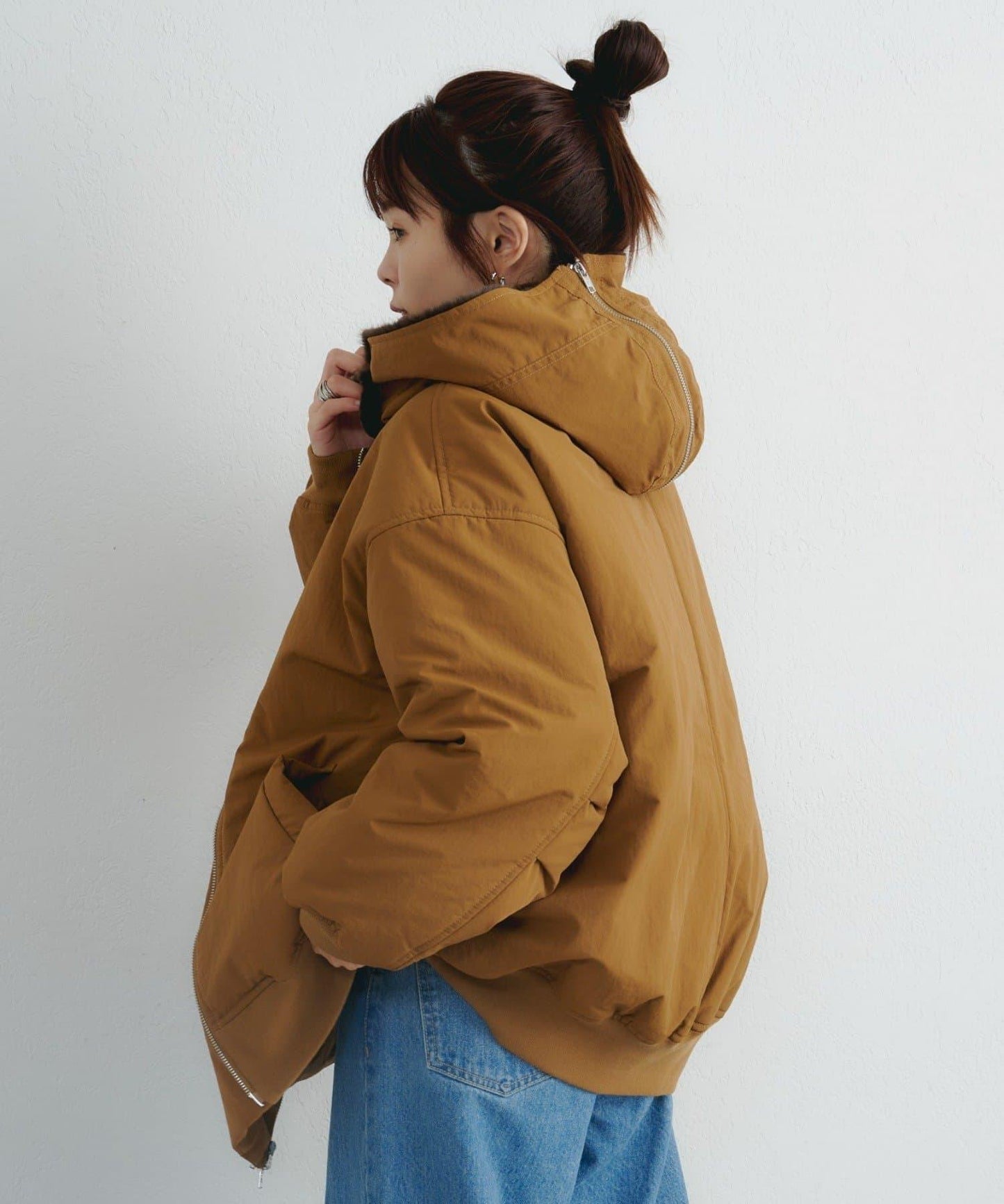 【パルクロ限定】K《AIR》I企劃2WAY拉鍊棉服夾克