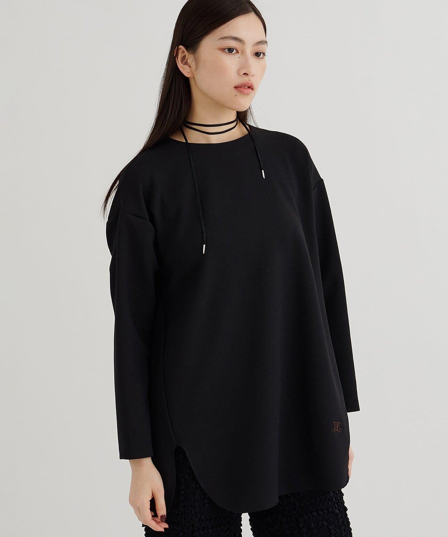 刺繡雪紡套頭衫