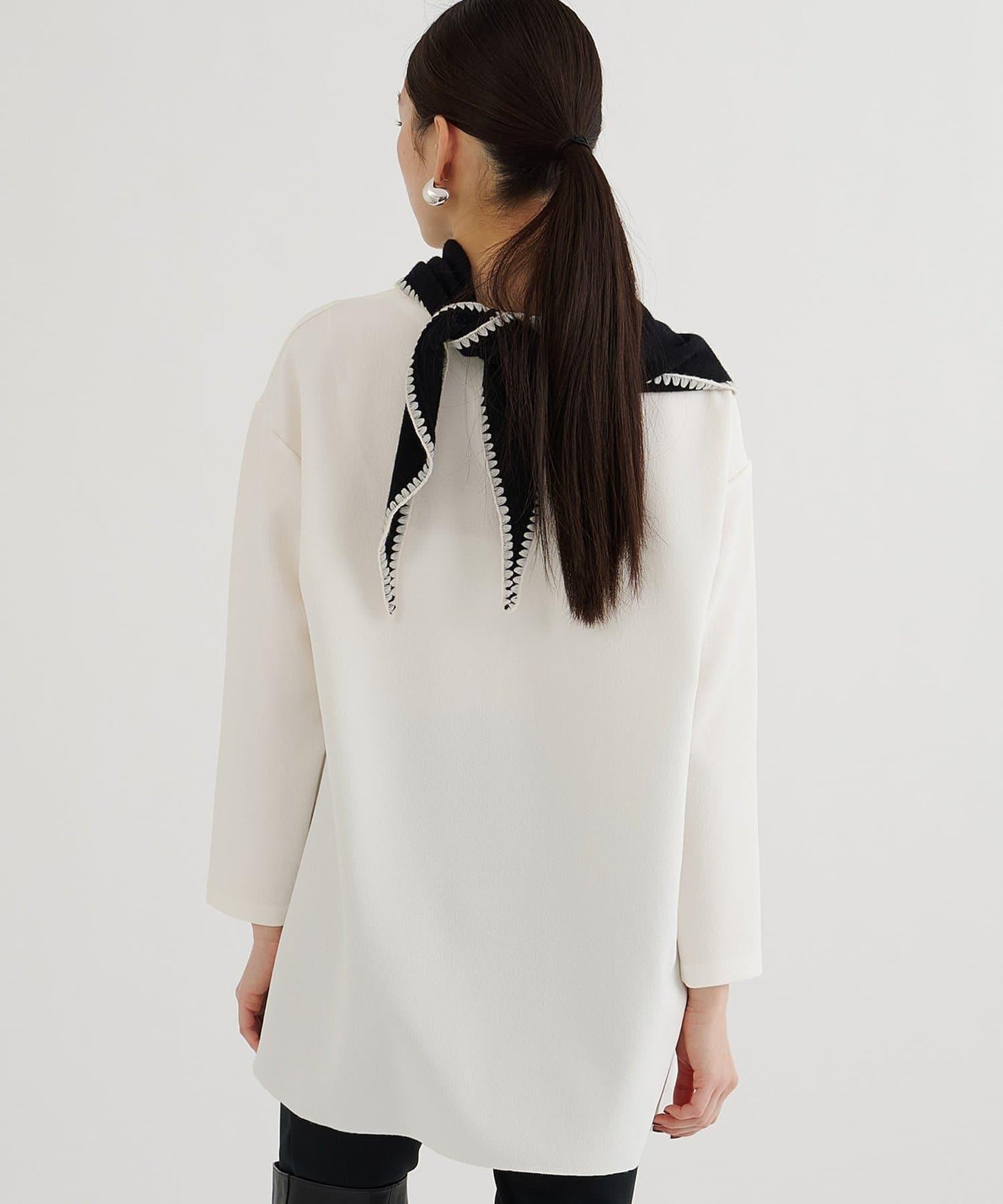 刺繡雪紡套頭衫