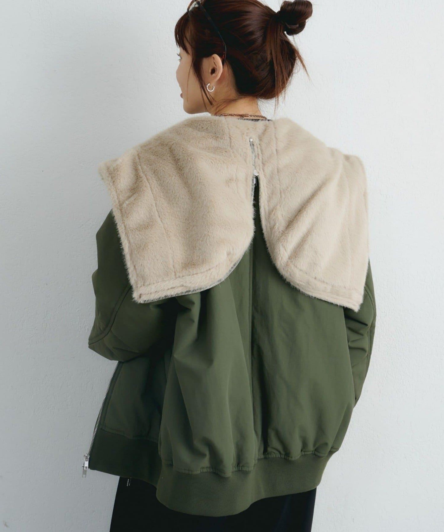 【パルクロ限定】K《AIR》I企劃2WAY拉鍊棉服夾克