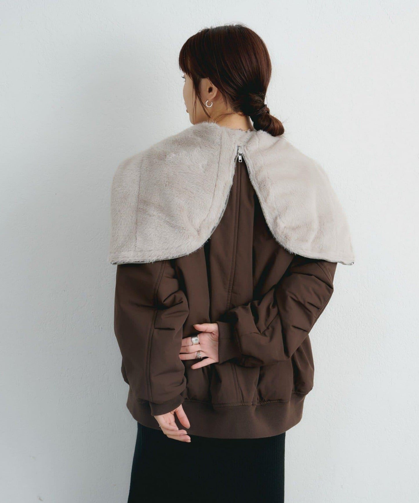 【パルクロ限定】K《AIR》I企劃2WAY拉鍊棉服夾克