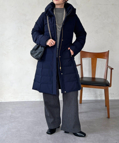 彈力長款羽絨服