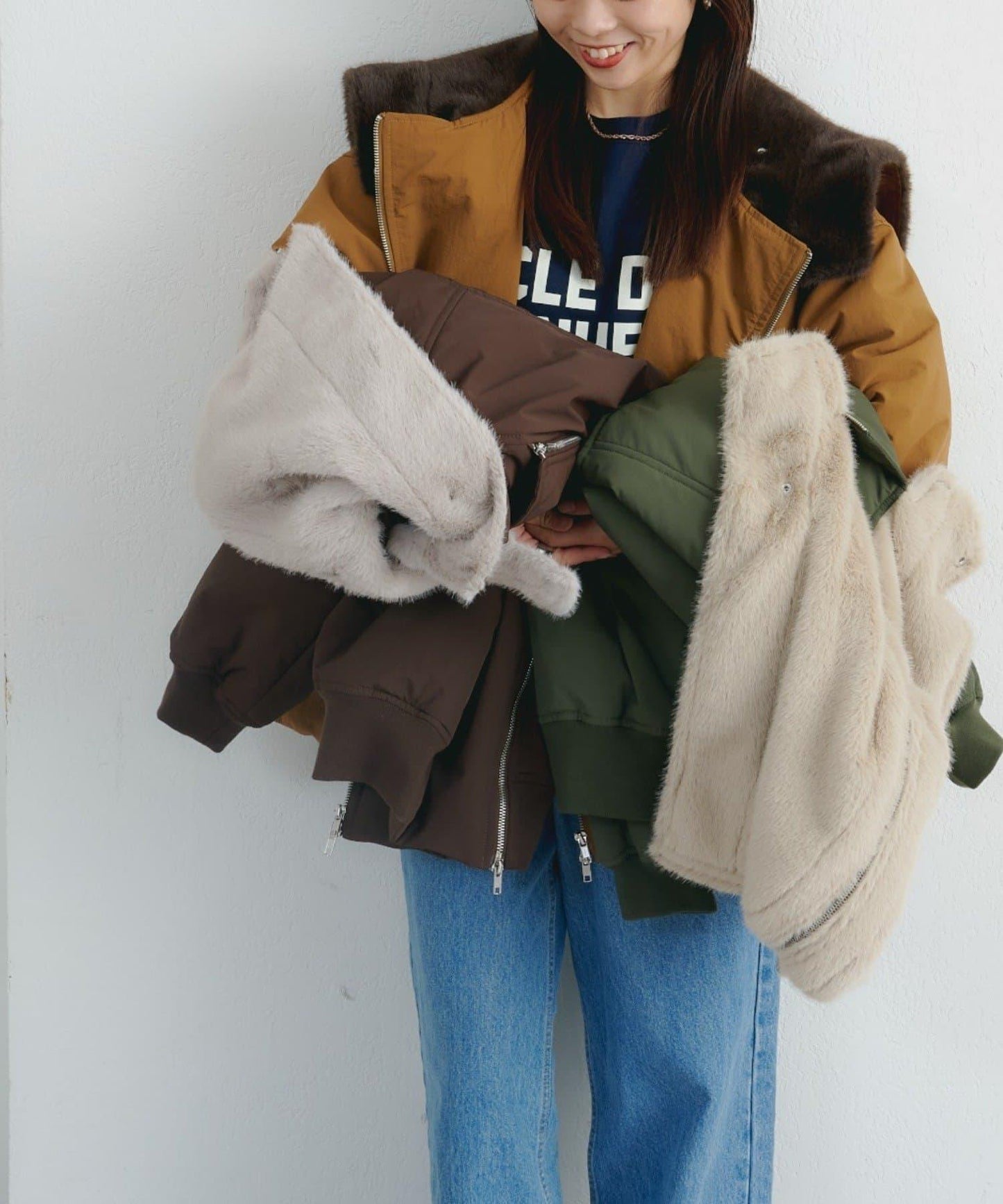 【パルクロ限定】K《AIR》I企劃2WAY拉鍊棉服夾克