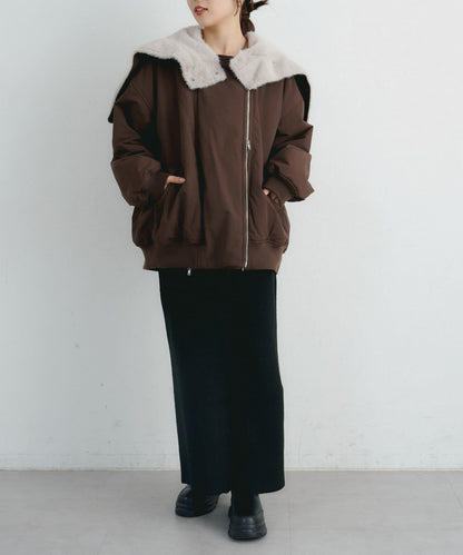 【パルクロ限定】K《AIR》I企劃2WAY拉鍊棉服夾克