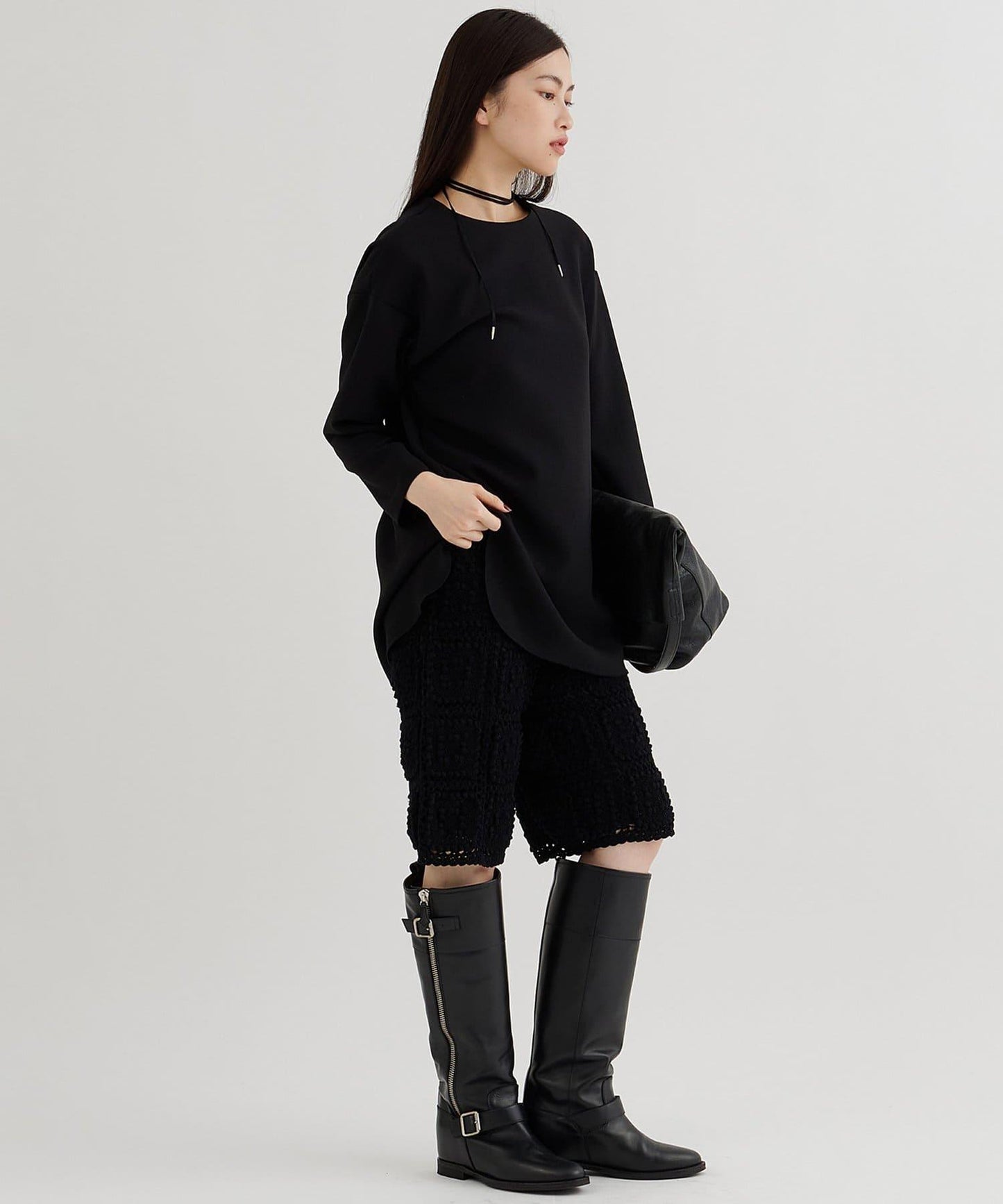 刺繡雪紡套頭衫