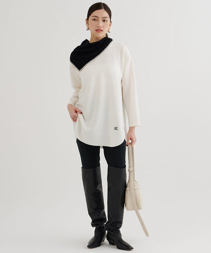 刺繡雪紡套頭衫