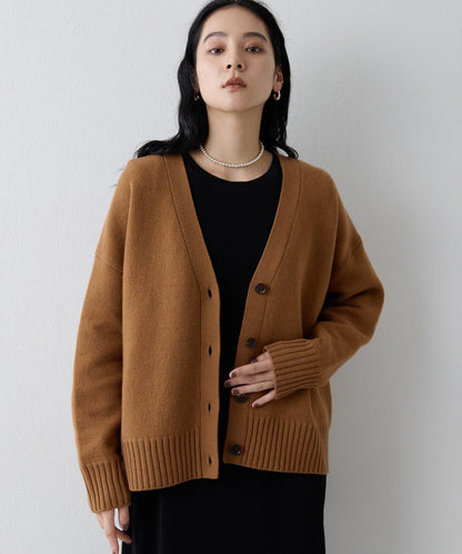 【Drawing Numbers】接結寬鬆V領開衫