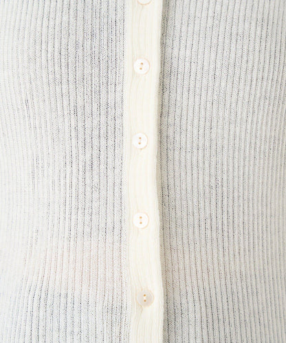 2WAY荷葉邊羅紋針織開衫