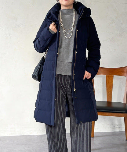 彈力長款羽絨服