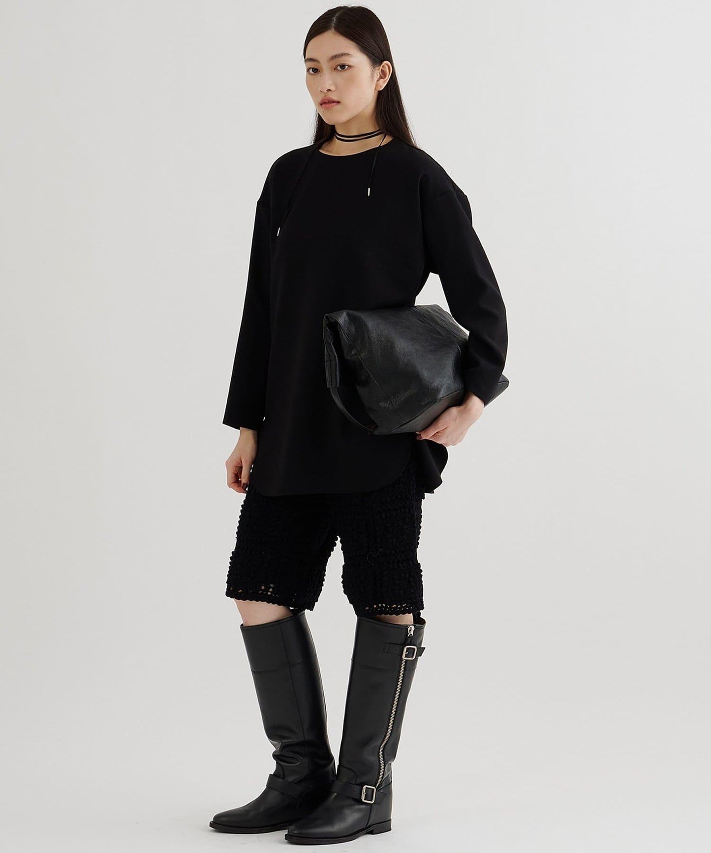 刺繡雪紡套頭衫