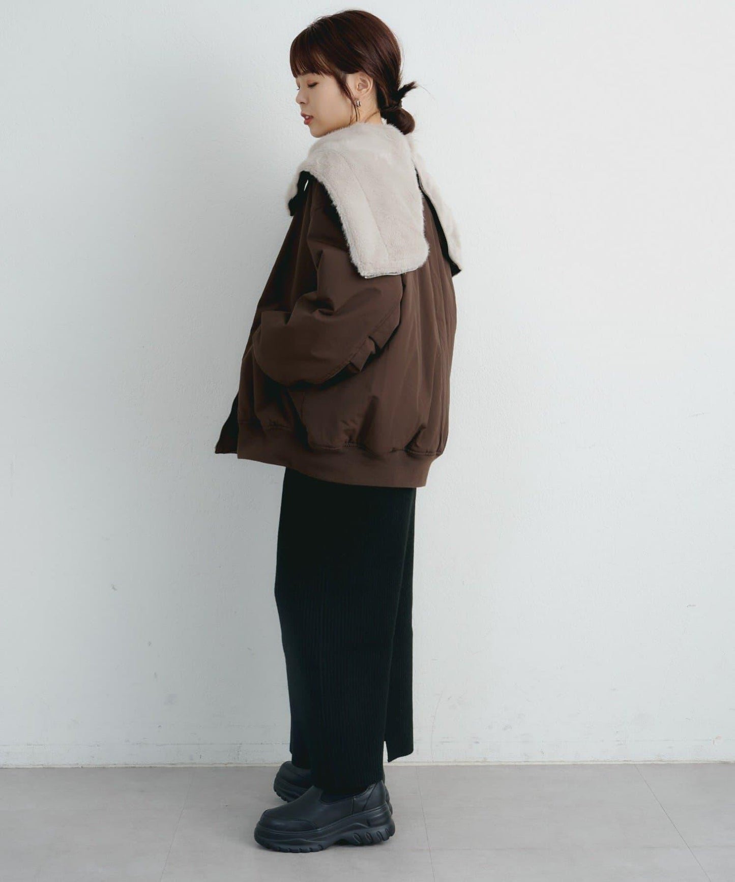 【パルクロ限定】K《AIR》I企劃2WAY拉鍊棉服夾克