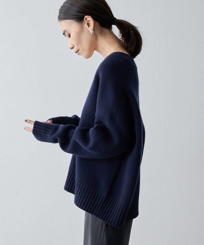 【Drawing Numbers】接結寬鬆V領開衫